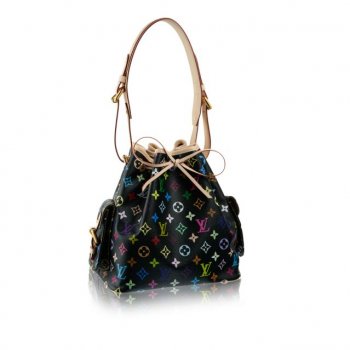 louis vuitton プチ・ノエ モノグラム・マルチカラー バッグ M42230 ノワール