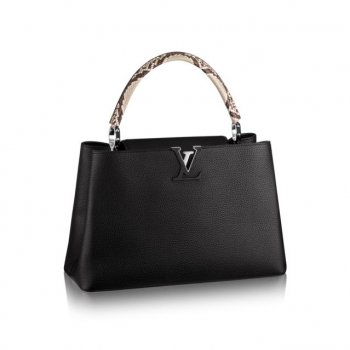louis vuitton カプシーヌmm トリヨン 上質なソフトレザー N91659 ノワール