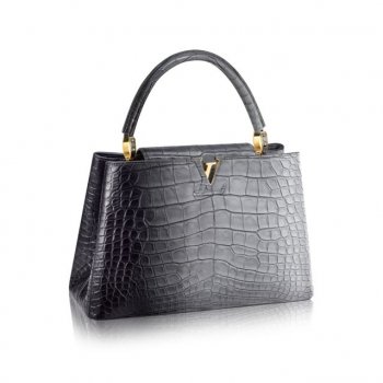 louis vuitton カプシーヌmm クロコダイル&アリゲーター エキゾチックレザー N92510 クロコダイル&アリゲーター