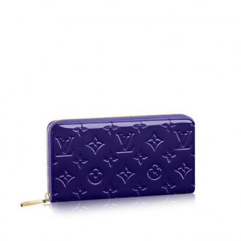 louis vuitton ジッピー・ウォレット モノグラム・ヴェルニ 財布&小物 M93251 ブルーベリー