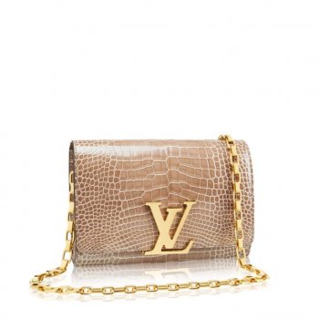 louis vuitton ポシェット・ルイーズgm クロコダイル&アリゲーター エキゾチックレザー N92336 クロコダイル&アリゲーター