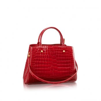 louis vuitton モンテーニュmm クロコダイル&アリゲーター エキゾチックレザー N92322 クロコダイル&アリゲーター